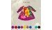 Hot Sale Rayon Hand Painted Kids Dress